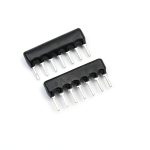 30PCS 7Pin Resistor Network Array 4.7K 4K7 ohm A472J 4.7KR 7 PINS DIP Exclusion Network Resistor Array A07-472J-0