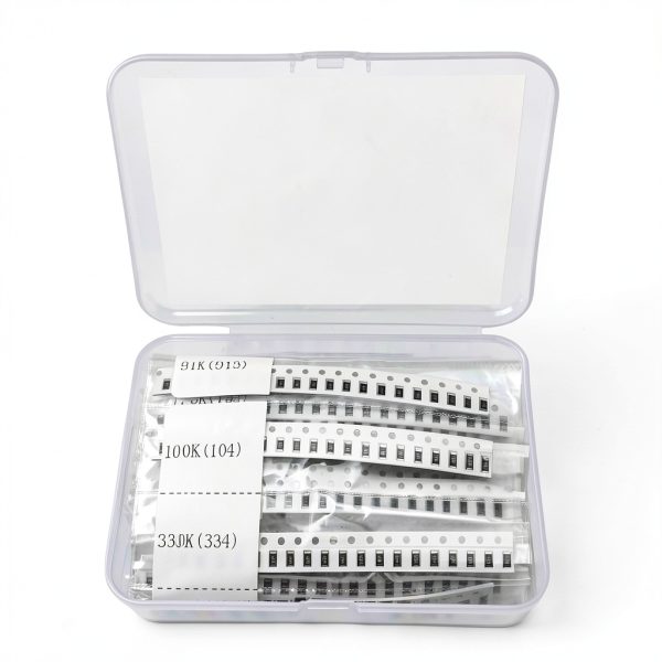 1206 SMD Resistor Kit 1R-10M Ω ohm 36 Values 1/4W 0.25W ±5% Tolerance Thick Film 1-10MR SMT Chip Resistors-2