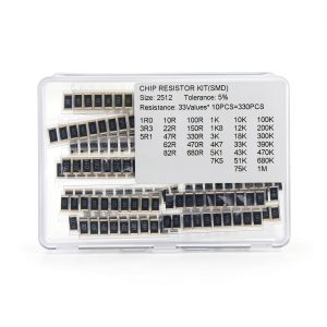 33 Values x 10 Pieces, Total 330 Pieces,1W 2512 5% SMD Surface Mount Thick Film Chip Resistor Kit-0