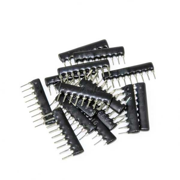 Generic 20pcs A103J 9‑Pin 10KΩ DIP Exclusion Resistor Array-0